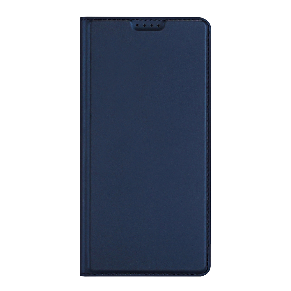 Чехол книжка из кожи синего цвета для Huawei Pura 90 Pro и Pura 90s Pro, серия Skin Pro Series от Dux Ducis