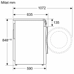Стирально-сушильная машина Bosch WNA144B0SN
