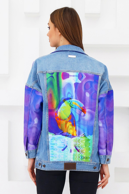 LIGVIANNI Джинсовая куртка Denim Jacket Toucan
