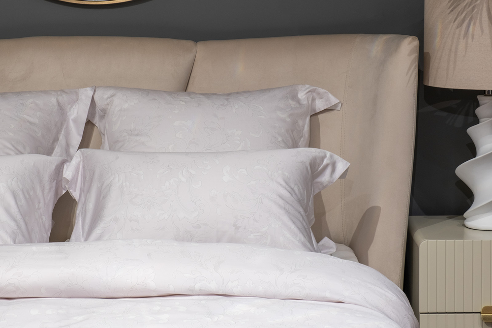 Постельное белье 1.5 спальное Garda Decor Лоренцо белое