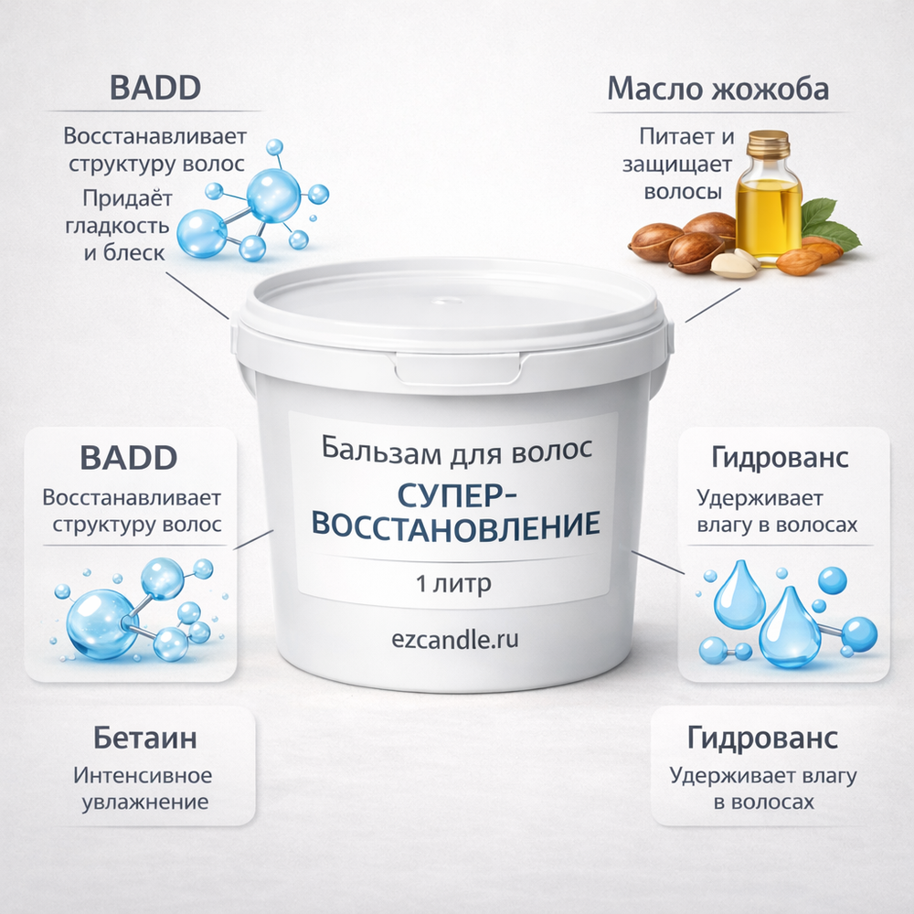 Основа бальзама для волос "Супер-восстановление"
