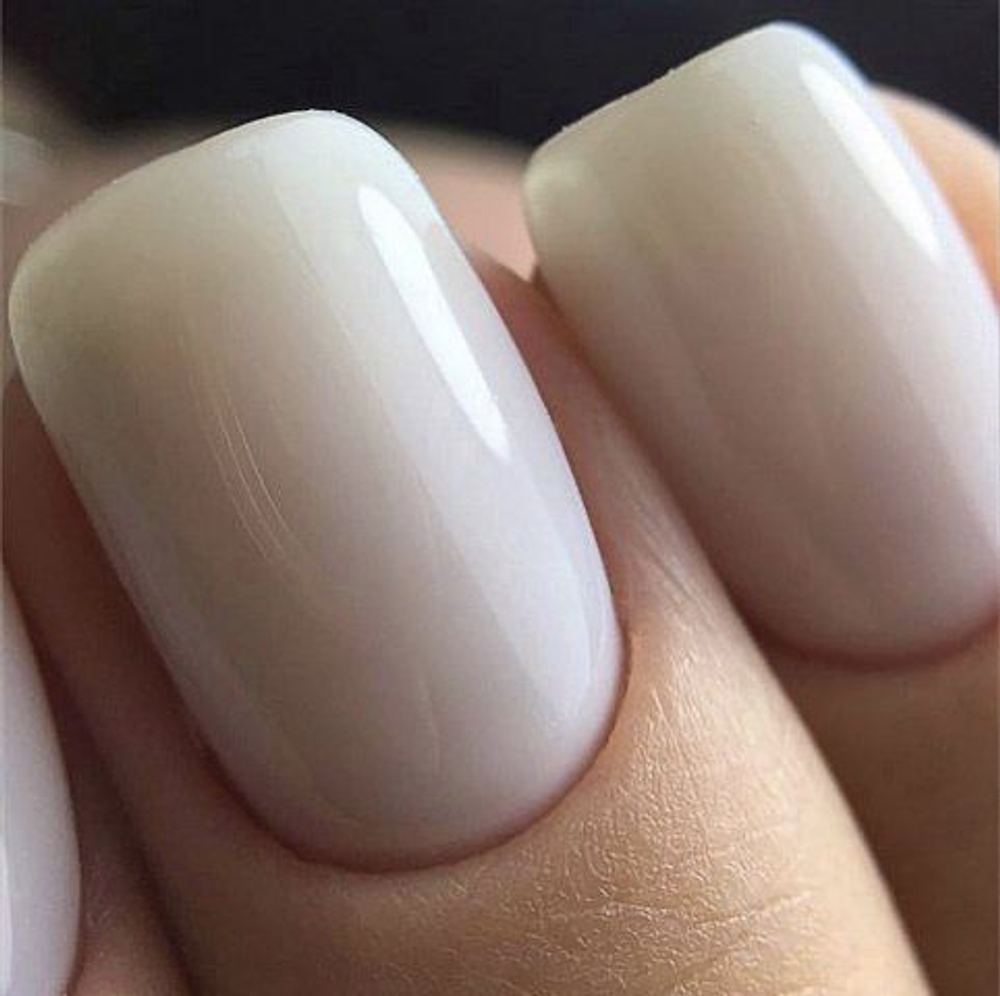 Каучуковая база для гель лака френч, цвет прозрачно-молочный, Rubber Base Coat French, 8 мл., Global Fashion 07