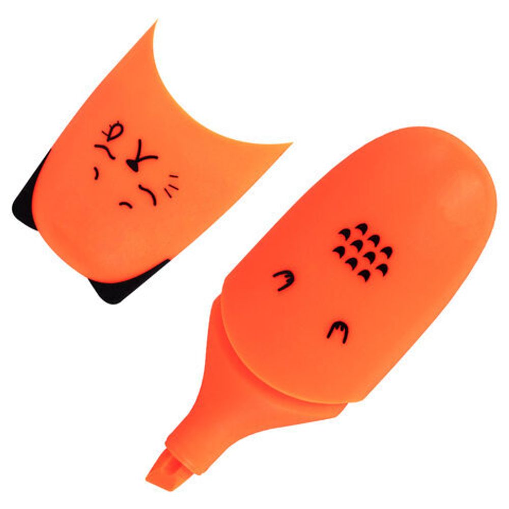 Текстовыделитель мини BRAUBERG KIDS "CUTE CATS NEON", 1шт, АССОРТИ, 1-5 мм, 152433