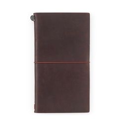 Кожаный блокнот Traveler's Company 220х120х10 мм на резинке Brown (13715-006)