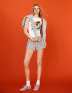 Женские шорты из мягкой ткани с вышивкой - BERSHKA