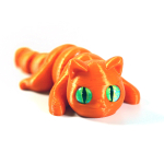 Мини котёнок игрушка антистресс, 10 см., апельсиновый цвет