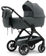 Коляска Agex Prima Pro 3 в 1 с автокреслом i-Safe S Black APP633 Grey (Серый)