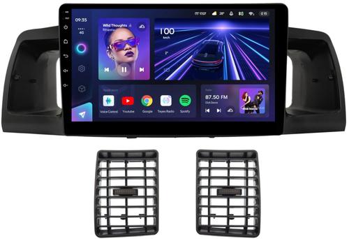 Магнитола для Toyota Corolla 120 2000-2007 (рамка черная с воздуховодами) - Teyes CC3L на Android 10, CarPlay, 4G SIM-слот
