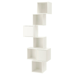 IKEA EKET  (ИКЕА ЕКЕТ)  -  Комбинация настенных шкафов - белая 80x35x210 см