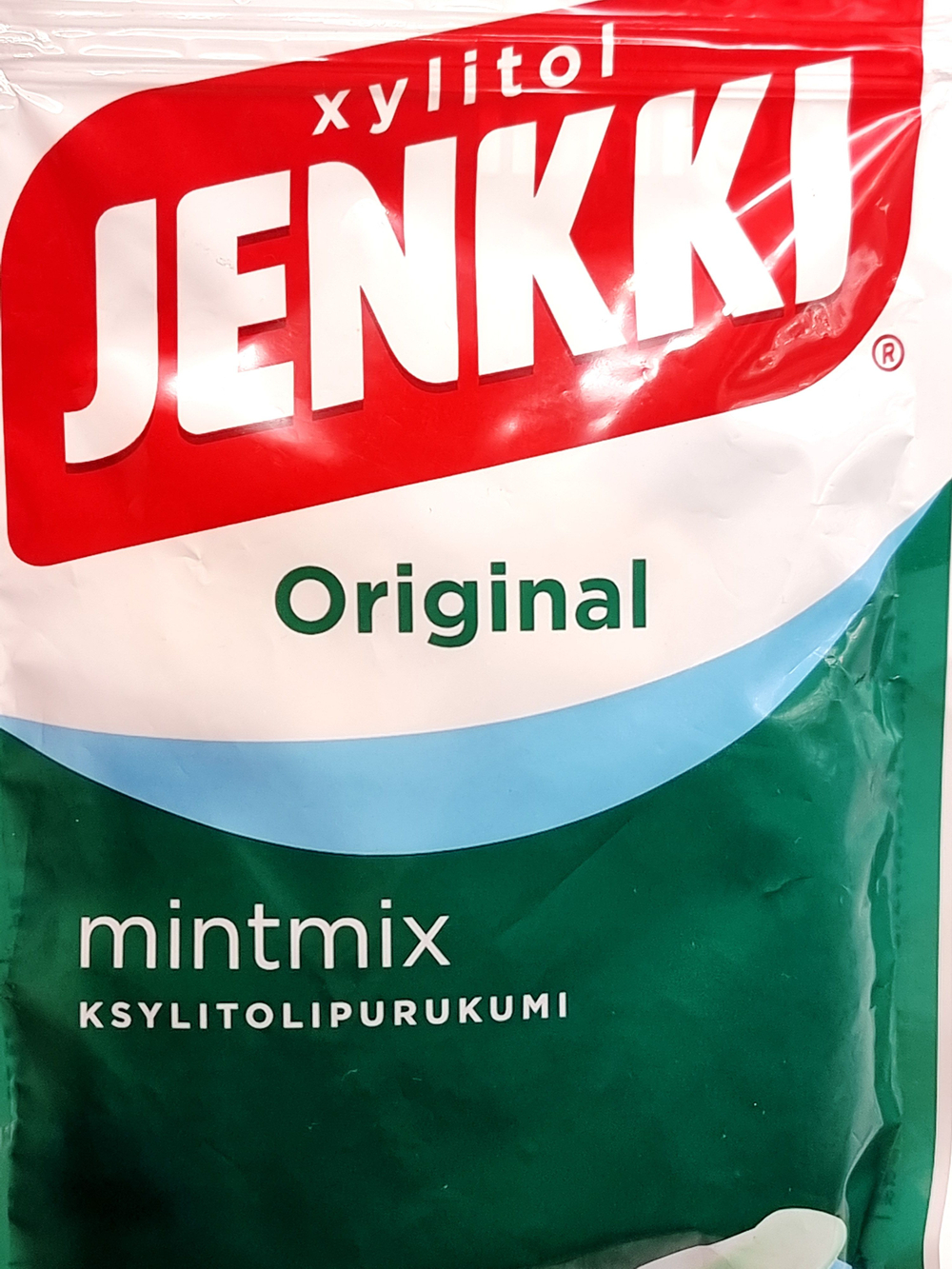 Жевательная резинка Jenkki Original MintMix с ксилитом 100 г (из Финляндии)