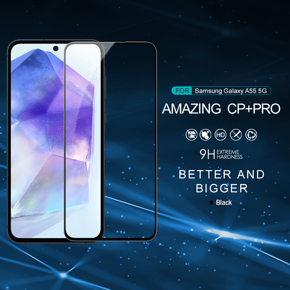 Защитное закаленное стекло от Nillkin для Samsung Galaxy A55 5G, серия CP+PRO Anti-Explosion Glass Screen Protector
