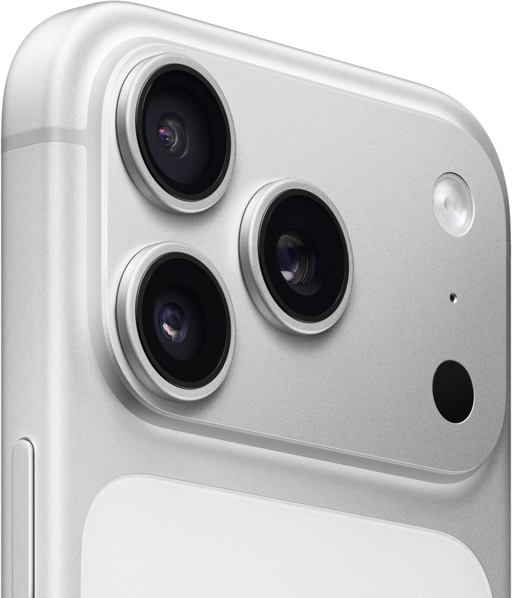 Смартфон Apple A3523 iPhone 17 Pro 256Gb серебристый моноблок 3G 4G 1Sim 6.3" 1206x2622 iOS 26 48Mpix 802.11 a/b/g/n/ac/ax/be NFC GPS Protect