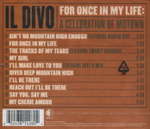 Il Divo / For Once In My Life - A Celebration Of Motown (CD)