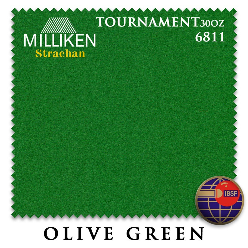 Сукно "Strachan Snooker 6811 Tournament 30oz" 193см Olive Green