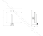 Wall design lamp  Aegis by Bert Frank