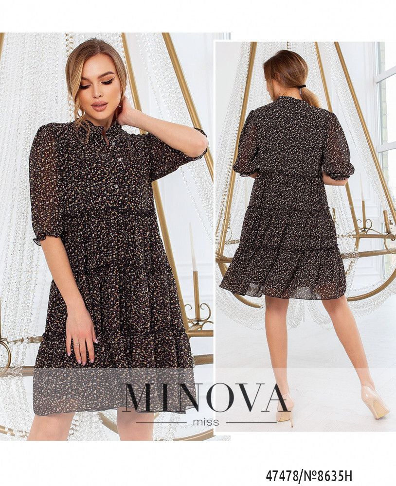 Платье 8635Н-чёрный Minova Платье 8635Н-чёрный Minova