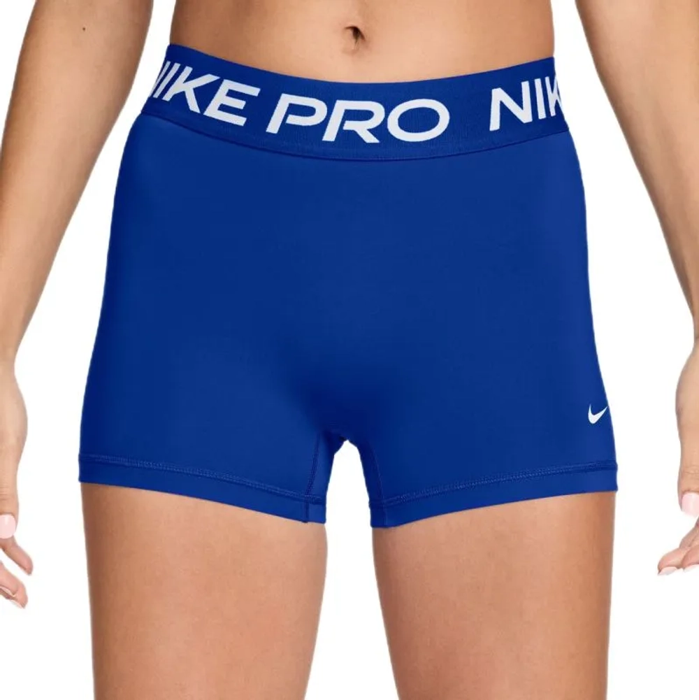 Женские Шорты теннисные Nike Pro Dri-Fit 365 Mid-Rise 3in - old royal/white