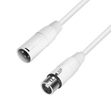 Adam Hall K4MMF1500-SNOW - кабель микрофонный XLR (F) - XLR (M), 2 x 0.22 мм2, 15 м, белый