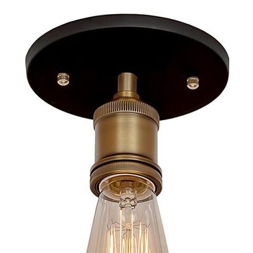 Потолочный светильник 1*Е27 LOFT3103C чёрный/латунь Factory filament LOFT IT