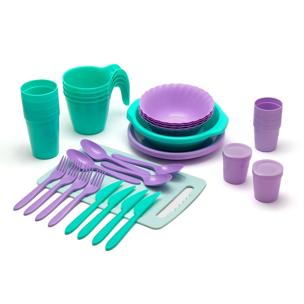 Набор для пикника СЛЕДОПЫТ Camping Set, на 4 персоны, пластик, в контейнере/14/