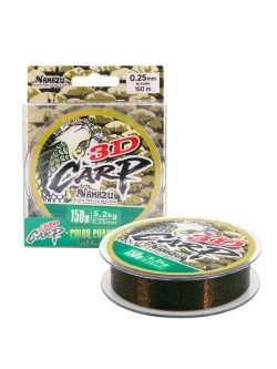 Леска 3D Carp, L-150 м, d-0,25 мм 3D Camo