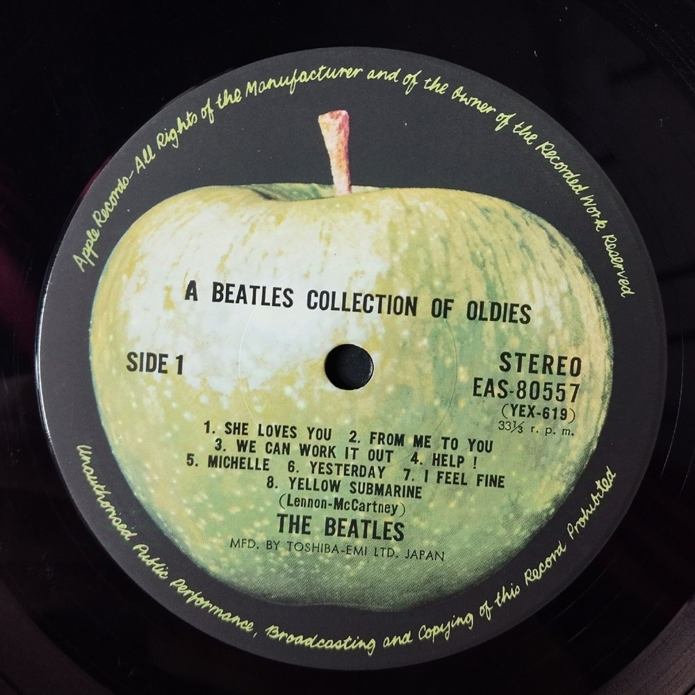 Винтажная виниловая пластинка LP A Collection Of Beatles Oldies (Japan 1976) (No Obi) Day Tripper