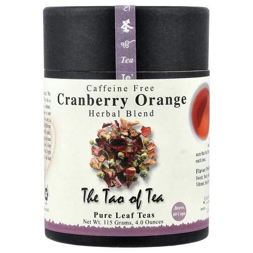 The Tao of Tea, травяной чай, клюква и апельсин, без кофеина, 114 г (4 унции)