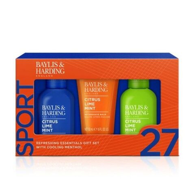 Baylis & Harding Набор средств для душа мужской Citrus, Lime and Mint бальзам после бритья 50 мл + гель для душа 2в1 100 мл + гель для лица 100 мл (из Финляндии)