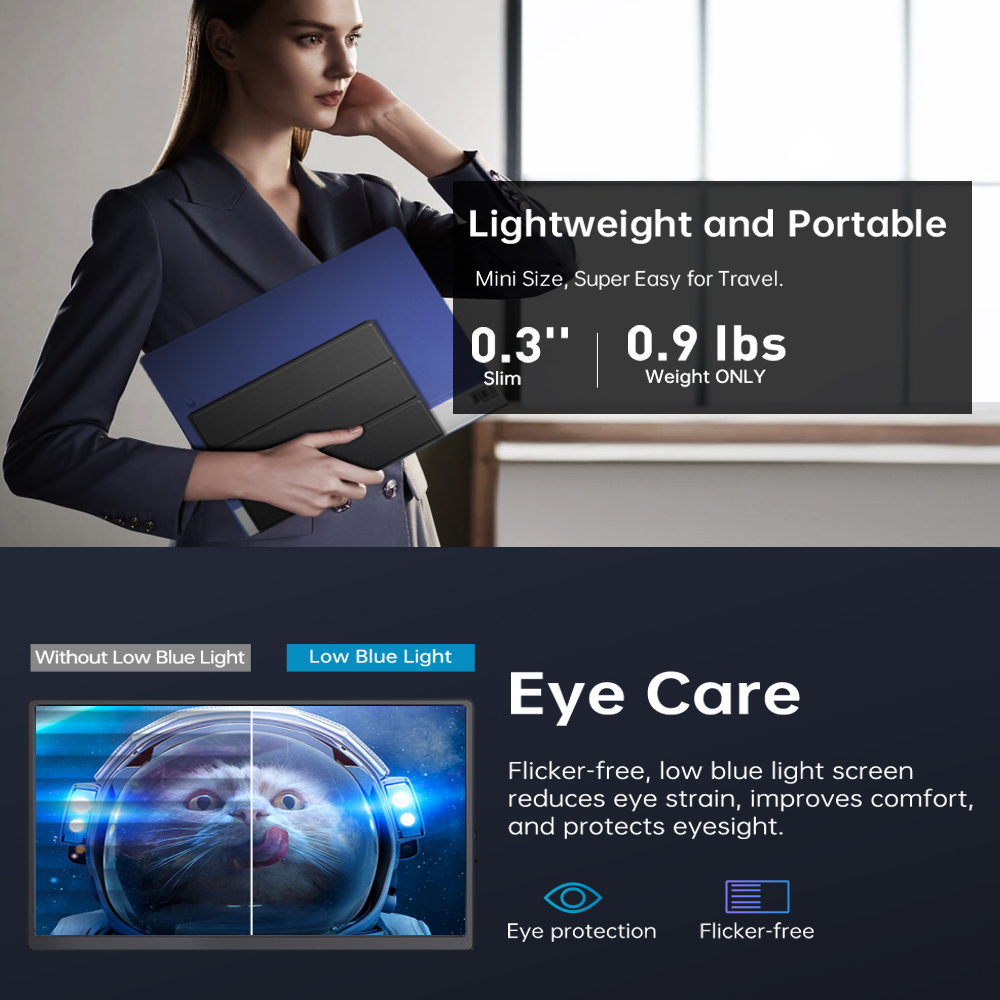 10.5" Портативный сенсорный монитор VCHANCE RF10T 1920x1280, IPS, FHD, 60 Гц