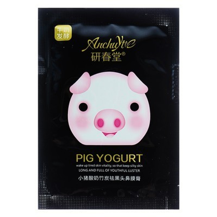 Маска-пленка для носа AnchuYt с древесным углем Pig Yugurt "Хрюшка", 15 г