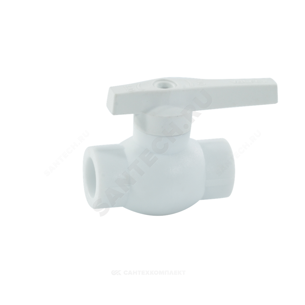 Кран шаровой PP-R белый Дн 32 внутренняя пайка VALFEX 10144032