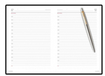 Подарочный набор: Ежедневник  и Шариковая ручка Parker Jotter Essential, St. Steel GT