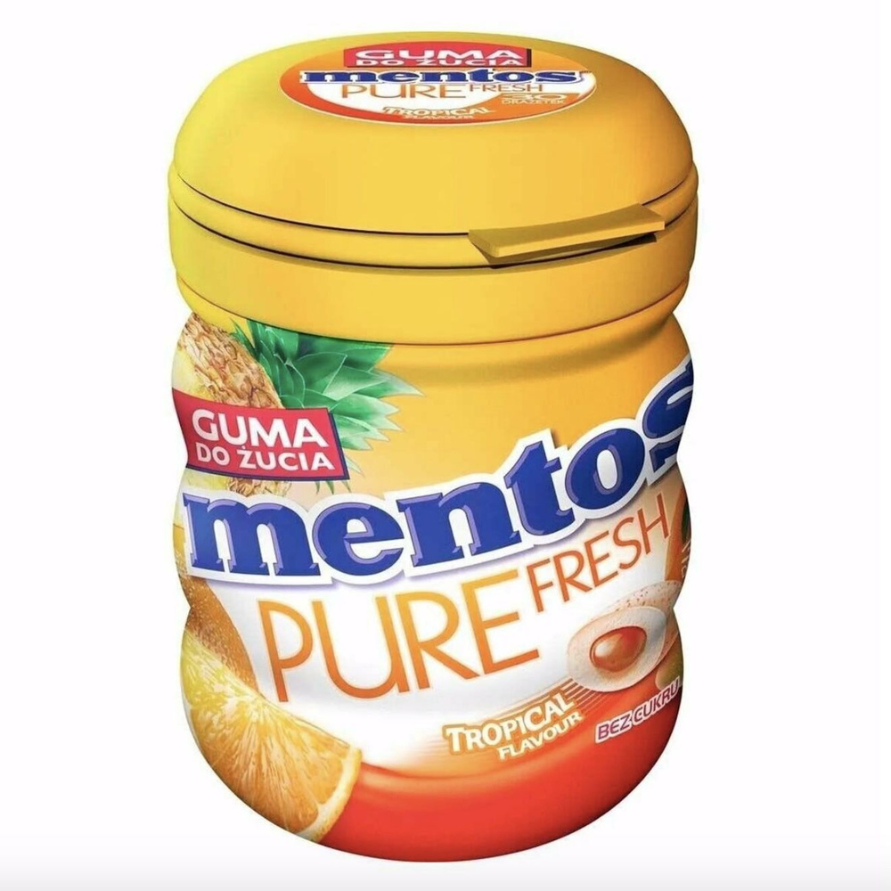 Жевательная резинка Mentos Тропические фрукты 54 гр
