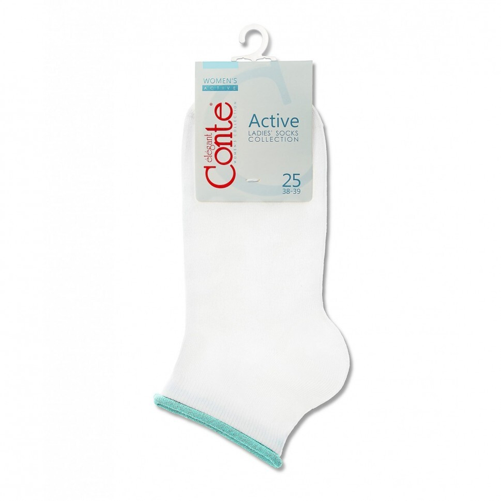 Носки женские 12С-32СП/035 Conte (bianco/azzurro белый 23)
