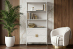 Шкаф-витрина Garda Decor открытый широкий с Комод Garda Decorом с 2-мя ящиками