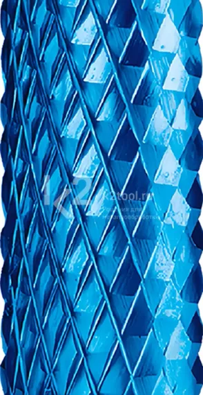 Борфреза твердосплавная Karnasch форма F, 6х18х6х50 мм, насечка HP-6, покрытие Blue-Tec, арт. 11.5054-030