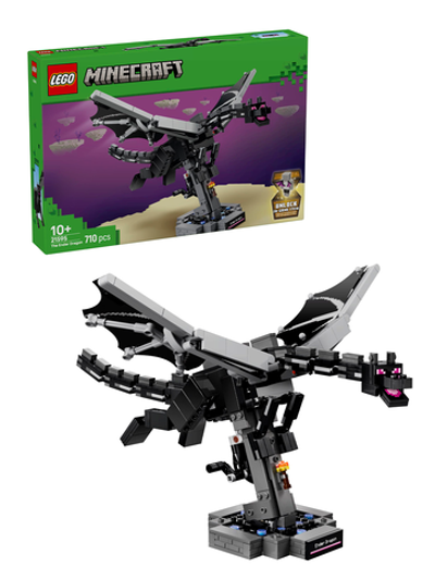 Конструктор Лего Майнкрафт Дракон Края 21595 | LEGO Minecraft The Ender Dragon | дракон Края с крыльями 710 деталей 10+