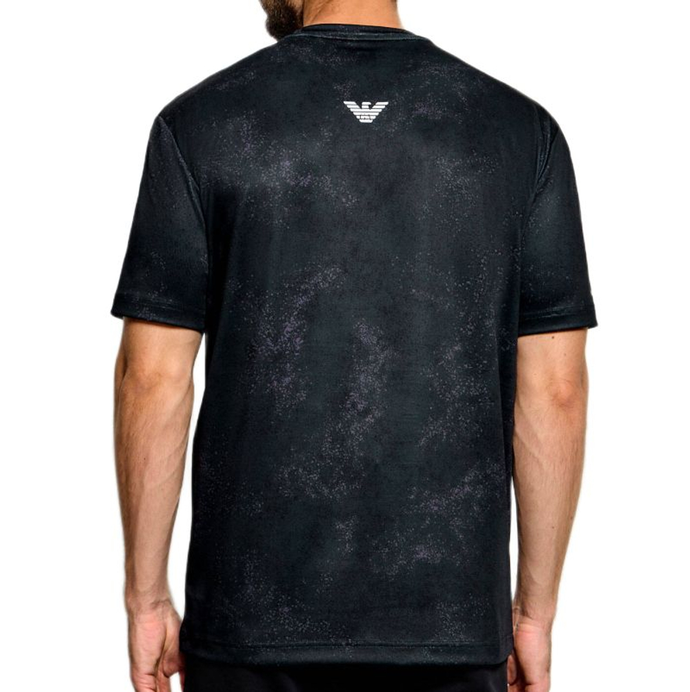 Теннисная футболка EA7 Man Jersey - black fancy