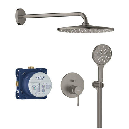 Essence OHM Набор для душа: однорычажный смеситель на 2 положения (24 167), GROHE Rapido SmartBox(35 604), Rainshower Mono 310, Rainshower SmartActive