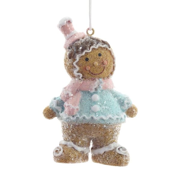 Фигурка декоративная подвесная "Пряничный человечек", L 4,5 W 3,5 H 8 см, 2в.