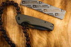 Нож SENCUT Mims сталь 9Cr18MoV рукоять Dark Green Canvas Micarta
