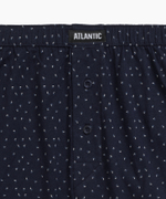 Мужские трусы боксеры Atlantic, набор из 2 шт., хлопок, серый меланж + темно-синие, 2MBX-061