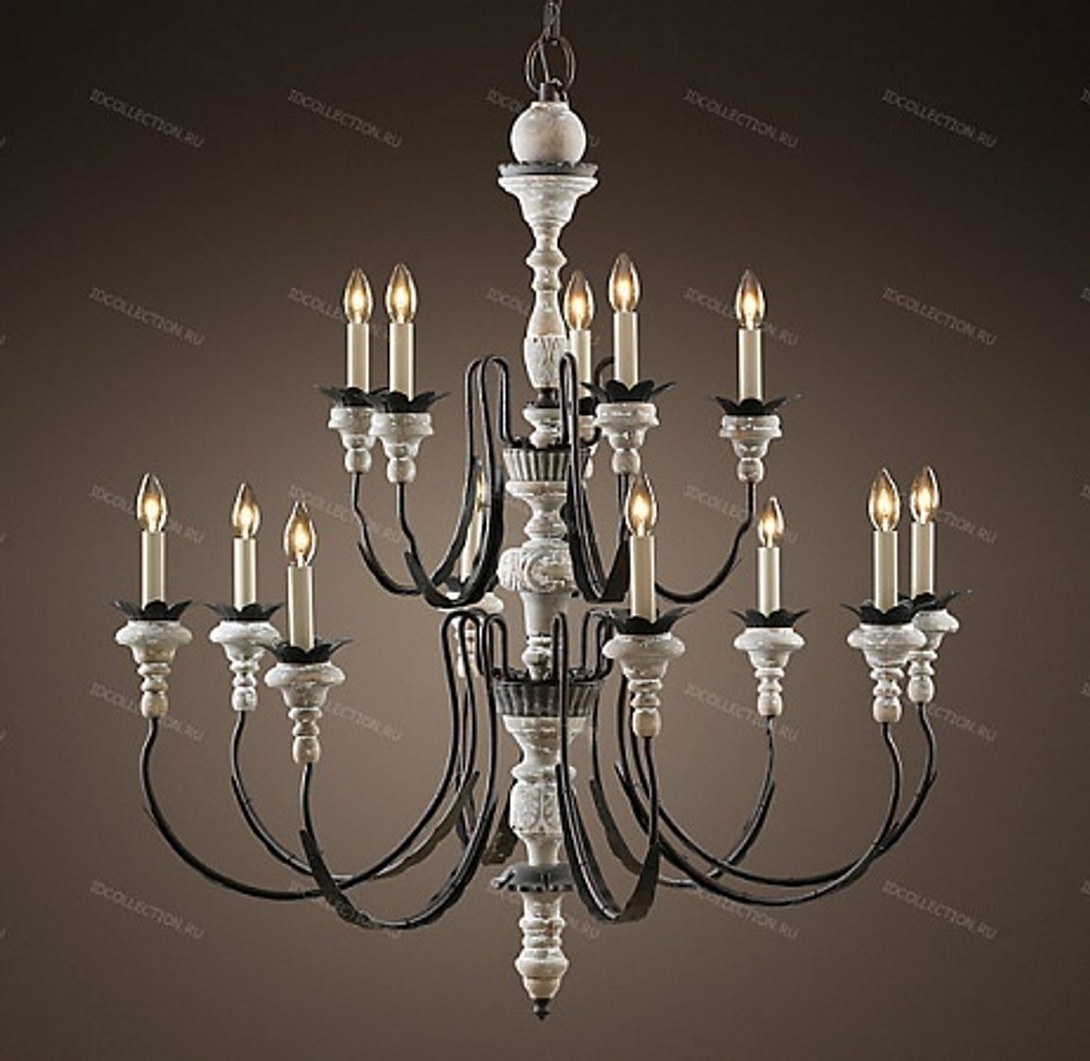 Люстра PARISIAN WOOD & ZINC Restoration Hardware 68060241