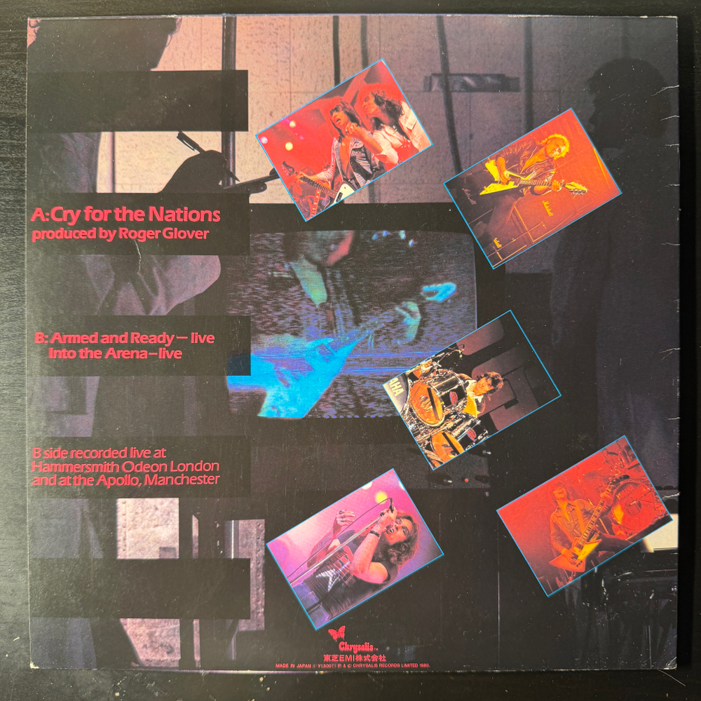 The Michael Schenker Group ‎– Cry For The Nations (Япония 1981г.) 12", 45 RPM