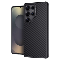 Чехол с MagSafe покрытый углеродным волокном от Nillkin для Samsung Galaxy S25 Ultra, серия Synthetic Fiber Pro Magnetic Case