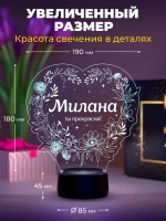 Ночник «Милана - ты прекрасна»