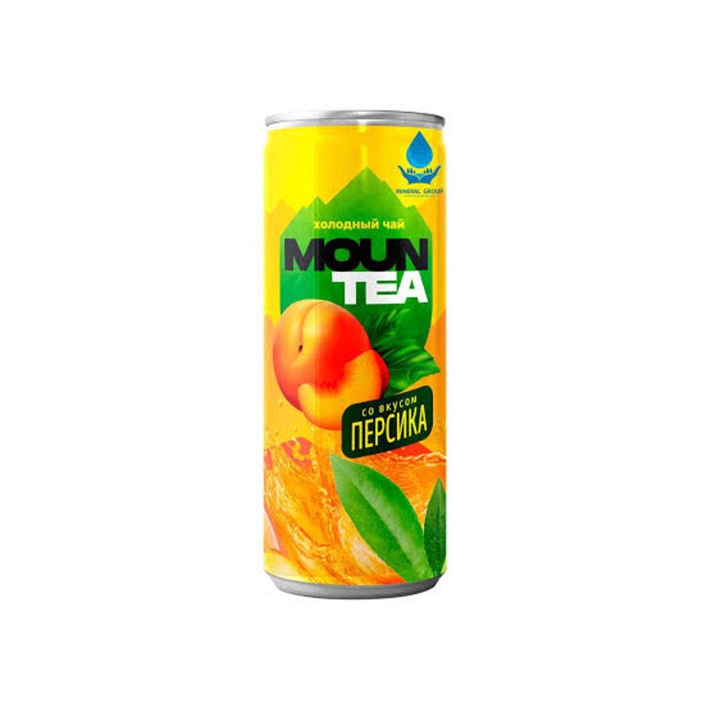 Чай холодный со вкусом Персика Mountea Nice Tea 0,33 л