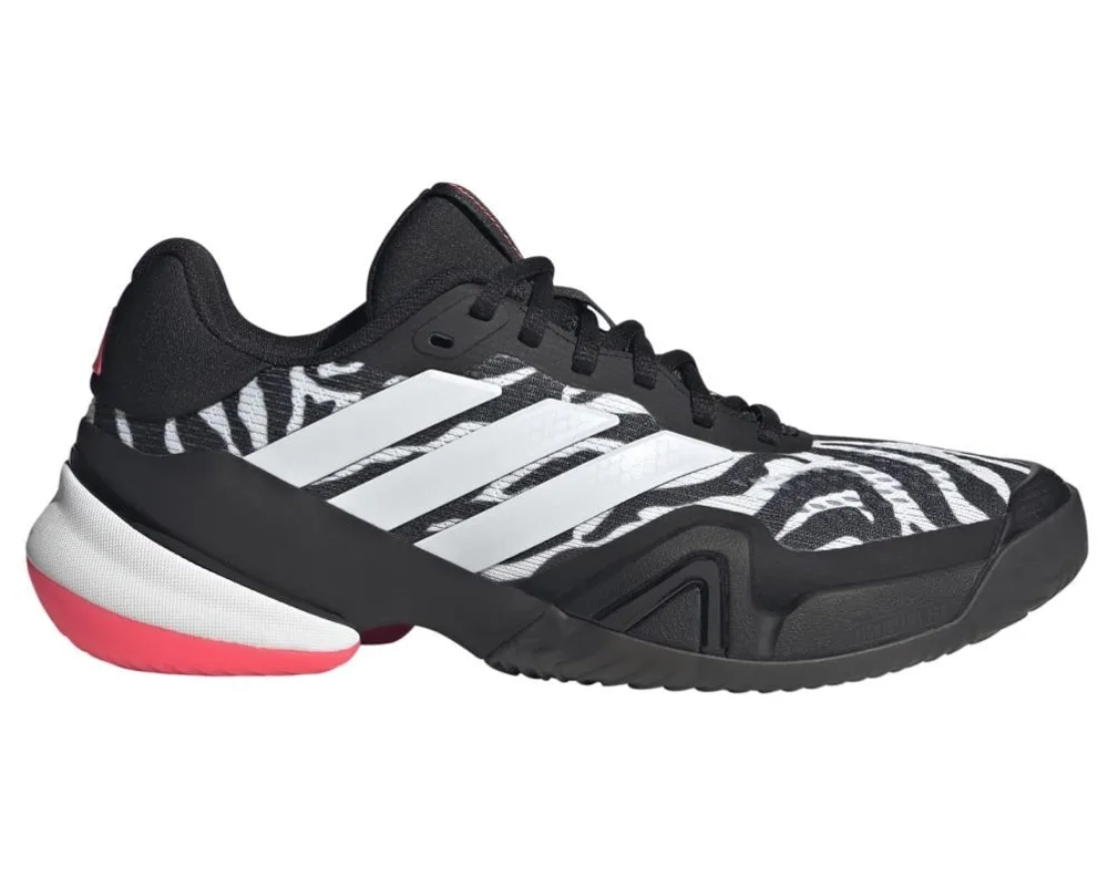 Женские Кроссовки теннисные Adidas Barricade 14 W - core black/cloud white/solar turbo