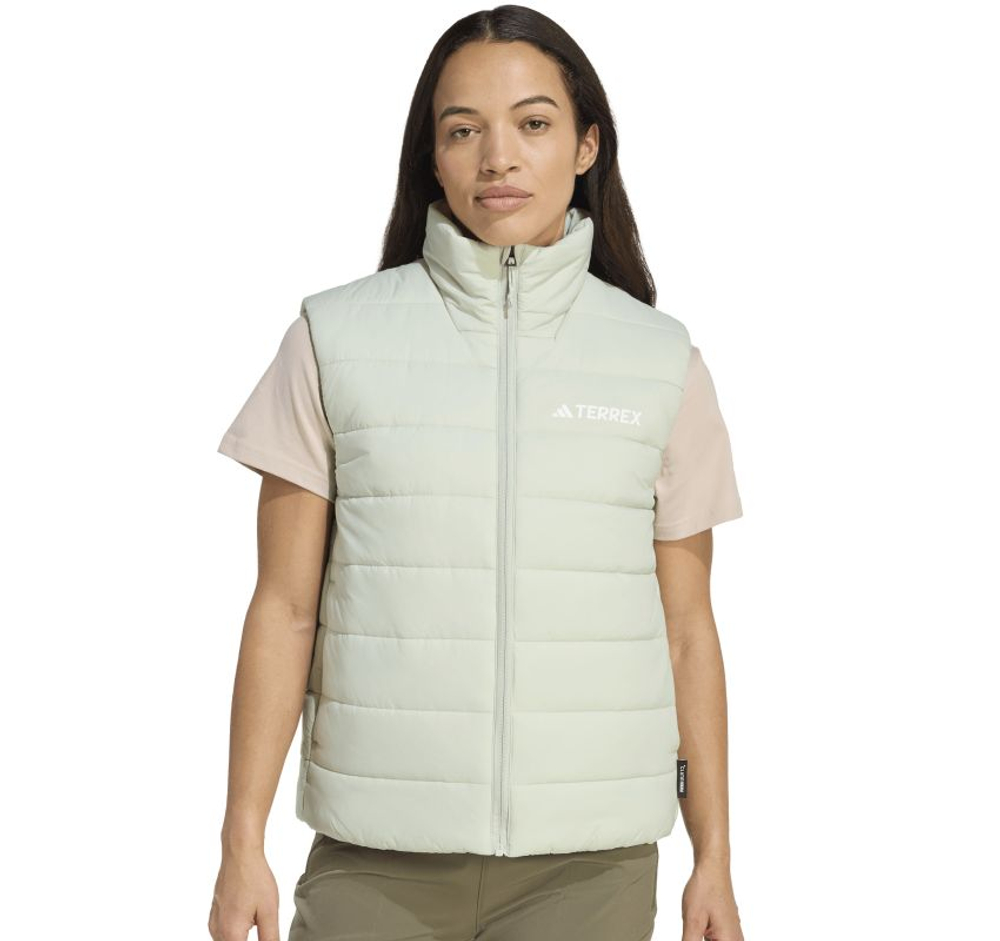 Женский теннисный жилет Adidas Terrex Multi Essentials Climawarm Insulated - halogen green