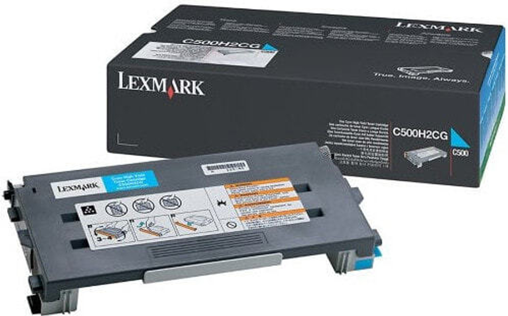 Lexmark C500H2CG тонерный картридж Подлинный Голубой
